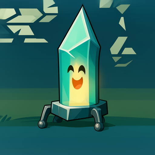 Crystal lantern rendered with the trained LoRA