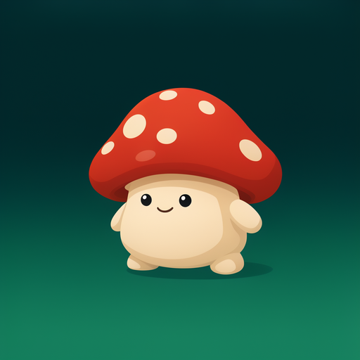 Mushroom rendered with the trained LoRA